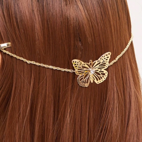 Accessories - Butterfly Hair Chain NWOT